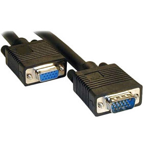 Monitor Extension Cable 0.5m VGA / SVGA Black Male - Female