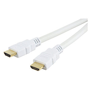 20 Meter White HDMI Cable High Speed with Ethernet 1.4