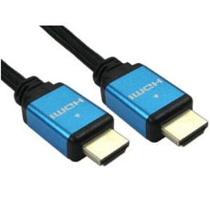 2m HDMI v2.1 Certified Cable - Blue Aluminium Shell