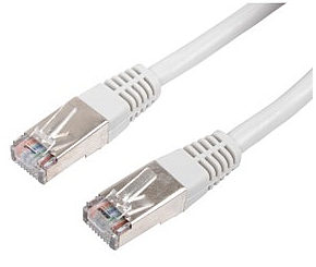 1m Network Patch Cable Ethernet Cable FTP Shielded - Cat5e RJ45