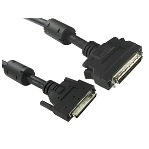 SCSI 2 to SCSI 5 Cable Half Pitch 50 Pin Male to 68 Pin VHDCI Male 1m