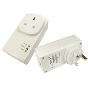 200Mbps Pass Through Homeplug Network Adapter Twin Pack