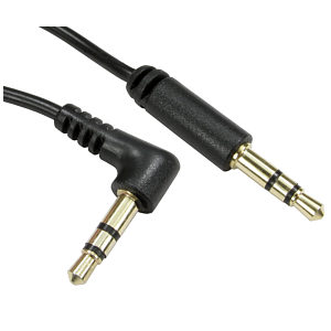 3m 3.5mm Jack Cable Stereo Straight to Angled