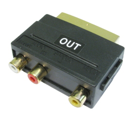 SCART to Three RCA Adapter