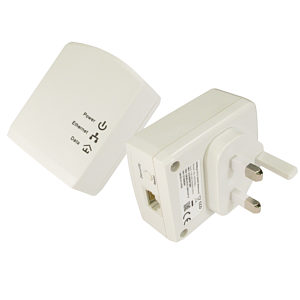 500Mbps Homeplug Network Adapter Powerline Ethernet Twin Pack