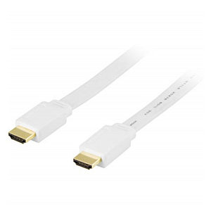 3m White Flat Hdmi Cable High Speed 1080p 4k with Ethernet