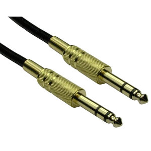 6.35mm 1/4 Inch Jack to Jack Cable Gold Plated
