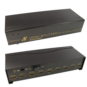 8 Port HDMI Splitter 1 in 8 out 3D