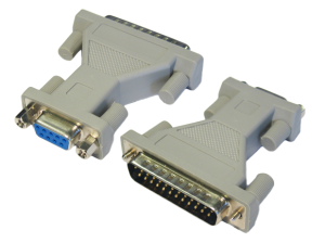 D9 (F) to D25 (M) Serial Adapter