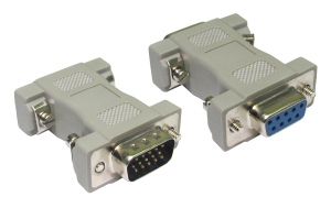 D9 (F) to HD15 (M) VGA Adapter