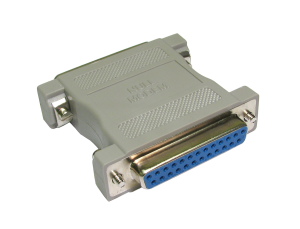 D25 (M) to D25 (F) Null Modem Adapter
