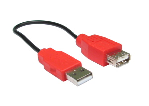 USB Type A (M) to Type A (F) Power Only Cable