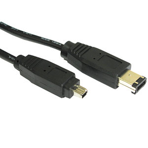 1m Firewire 6 Pin (M) to 4 Pin (M) Cable