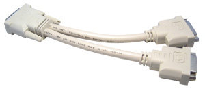 1.8m DVI-D M to 2x F Splitter Cable