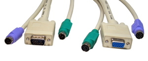 5m 2x M-F PS/2 & 1x SVGA M-F KVM Cable