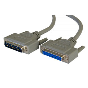 10m D25 (M) to D25 (F) Serial Cable, All Lines