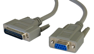 7m D9 (F) to D25 (M) Serial Cable