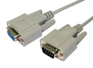 D9 (M) to D9 (F) Null Modem Cable