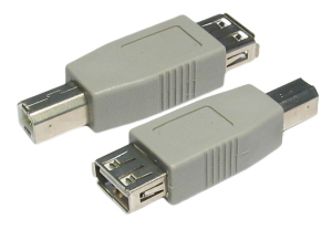 USB 1.1 Gender Changer  A Socket B Plug