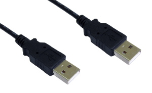 1.8m A to A USB Cable Black USB 2.0
