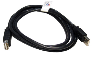 2m USB Extension Cable Black