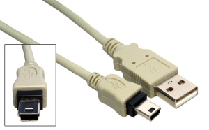 2M USB 2.0 Mini Data Cable A to Mini B