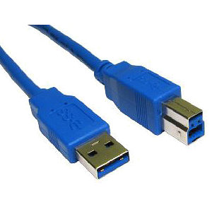 2M USB 3.0 Data Cable A To B Blue