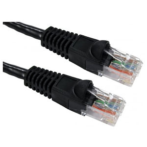 2m Black CAT6 Network Cable Full Copper 24 AWG