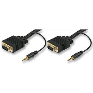 Computer to TV Cable 10m - VGA plus Audio Cable