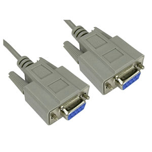 D9 Female to D9 Female Serial Null Modem Cable