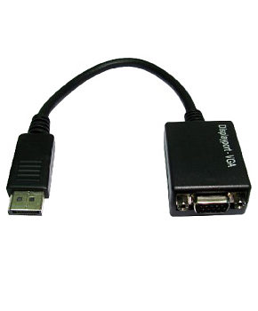 Displayport to VGA Adapter - Display Port Male to VGA Female