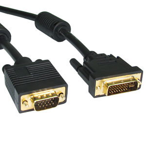 5m DVI to VGA Cable / SVGA Cable VGA Male to DVI Male