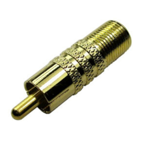 F Connector (female) to RCA (male) Adapter