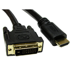 1m DVI to HDMI Cable - Gold Plated Pro Grade