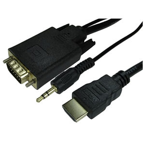 1m HDMI (M) to VGA (M) with Audio Cable