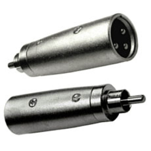 RCA (M) to XLR (M) Adapter, Gold Pins