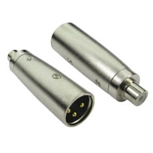 RCA (F) to XLR (M) Adapter - Gold Pins