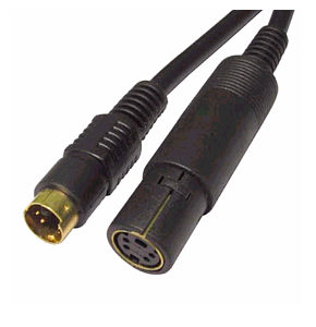 S-Video Extension Lead 5m Premium Gold Plated S-Video
