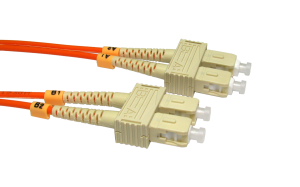 2m Fibre Optic Cable SC-SC orange 50/125 OM2