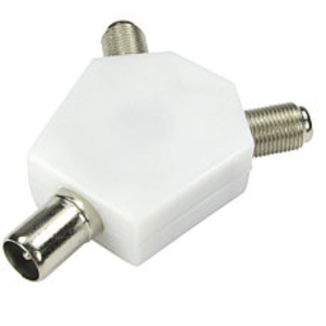 TV Coax to 2x F-Connector Splitter