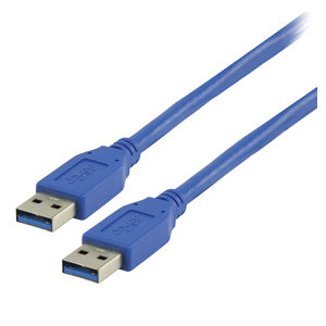 1m USB 3.0 Cable - Type A Male to A Male Blue