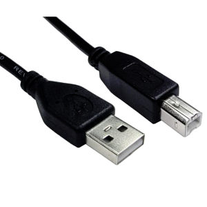 USB A to B Cable USB 2.0 for Printers, Scanners and Peripherals
