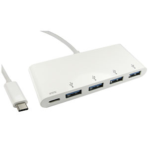 USB Type C 4 Port USB Hub with Power Delivery