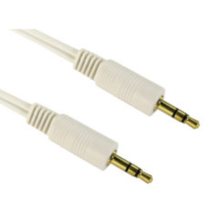 0.2m 3.5mm Stereo Cable - White
