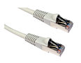 CAT6A Shielded Network Patch Cable, 0.5m, Grey