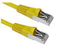 CAT6A Shielded Network Patch Cable, 0.5m, Yellow