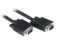 0.5m VGA Lead - Triple Shielded Short VGA / SVGA Cable Black