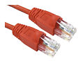 Snagless CAT6 Low Smoke LSZH Patch Cable, 1.5m, Red