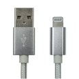 1.8m Braided Lightning Cable MFi White