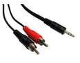 15m 3.5mm Stereo to Two RCA Cable
